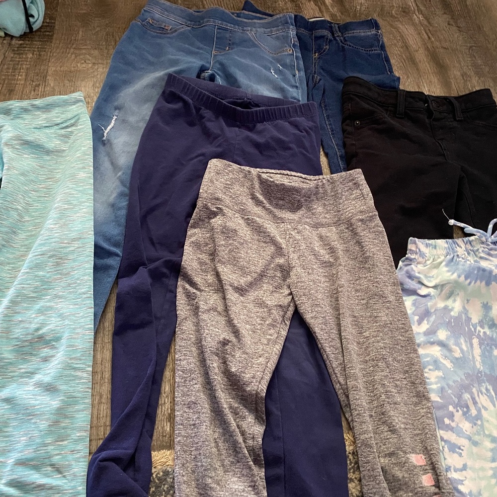 Set of 7 Girls Pants